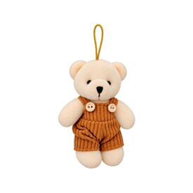 Enfeite Natalino Pelúcia Urso Canelado 12Cm Tuut - Sortido