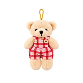 Enfeite Natalino Pelúcia Urso Off White 13Cm Tuut - Sortido