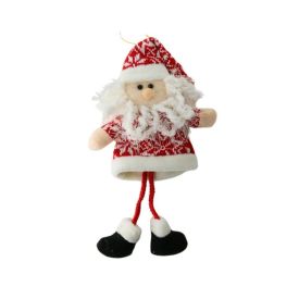 Enfeite Papai Noel Vermelho E Branco Dinatale - 27Cm