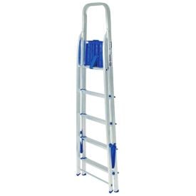 Escada Alumínio 5 Degraus Mor - Prata