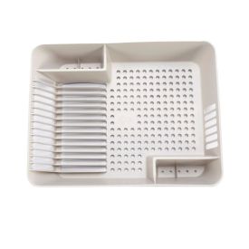 Escorredor  de Louças em Plástico Basic Coza 45Cm - Bege