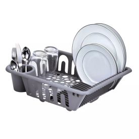 Escorredor de Louças com Bico para Escoamento Arthi 46Cm - Cinza