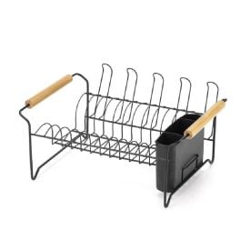 Escorredor Com Porta Talheres Eco Design Arthi - Preto