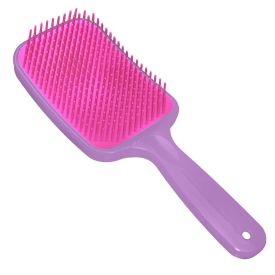 Escova de Cabelo Mágica Quadrada Corpus - Lilás e rosa