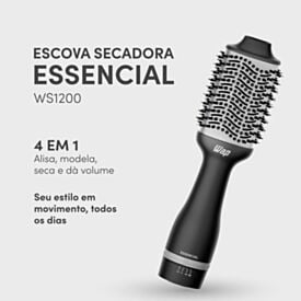 Escova Secadora 4 em 1 Wap Essencial Ws1200 Bivolt Multicerdas - Bivolt Manual