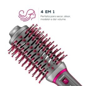 Escova Secadora Britânia 1300W 4 Em 1 Bes26sr - Bivolt