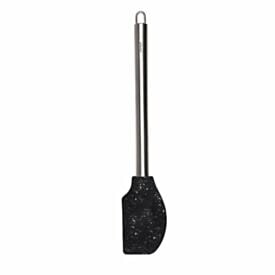 Espátula Silicone com Cabo Inox Duo Preto Brinox 33 cm