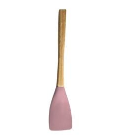 Espátula De Silicone Com Cabo De Bambu Havan Casa - Rosa