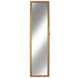 Espelho de Chão com Suporte 37X157cm Imbuia - Euro Quadros