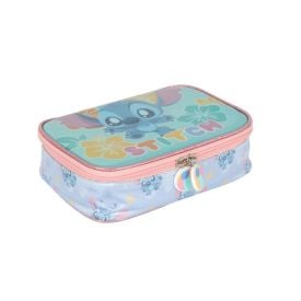 Estojo Retangular Infantil Stitch Glitter Luxcel - Sortido