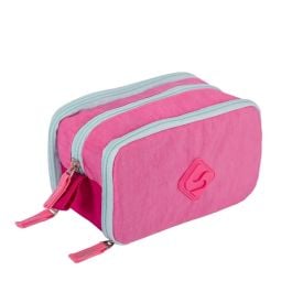 Estojo Triplo Crinkle Double Rosa Sestini - 076156-94