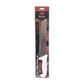 Faca para Churrasco Inox 10" com Cabo Branco Corneta