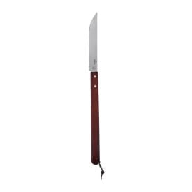 Faca para Churrasco de Inox com Cabo de Madeira Leme 7"