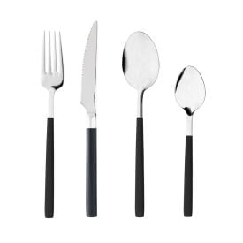 Faqueiro Inox Istambul 16 Pe&ccedil;as Wolff - PRETO
