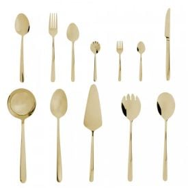 Faqueiro Inox Viena Wolff 54 Pe&ccedil;as - Champanhe