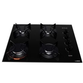 Fog&atilde;o Cooktop Atlas 4 Bocas Utop Mega Chama - Bivolt