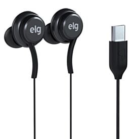 Fone de Ouvido com Fio Intra-Auricular Tipo-C Elg