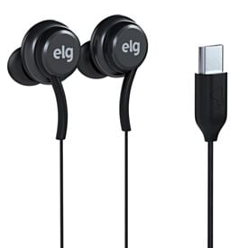 Fone de Ouvido com Fio Intra-Auricular Tipo-C Elg