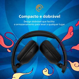 Fone de Ouvido Philips Headphone Bluetooth Tah2209bk - Preto