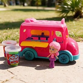 Carrinho Food Truck Diver com Boneca e Massinha Divertoys - sortido