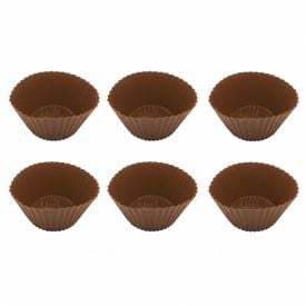 Forma de Cupcake 6 Peças Basic Havan Casa - Caramelo