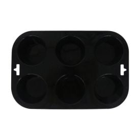 Forma De Silicone Cupcake Havan Casa 6 Cavidades - Preto