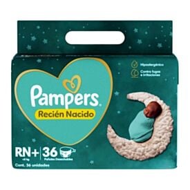Fralda Descartável Pampers Proteção Insuperável Tamanho Rn - 36 unidades