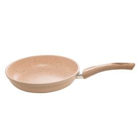 Frigideira De Alumínio Revestimento Cerâmico Indução Lyor 24Cm - Bege