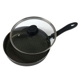 Frigideira Reta com Tampa Calif&oacute;rnia Tramontina 24Cm - Grafite