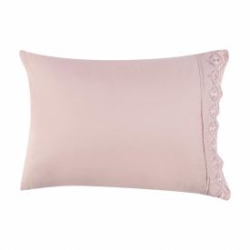 Fronha Avulsa Com Renda Havan Casa 1 Pç - Rosa