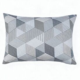 Fronha Avulsa Microfibra Estampada Havan Casa - Cubo Geo Azul