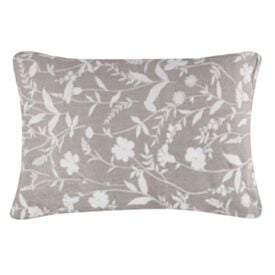 Fronha Avulsa Plush Estampada Havan Casa - Yasmin Floral Cinza