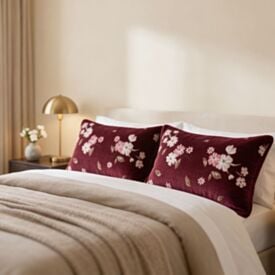 Fronha Avulsa Plush Estampada Havan Casa - Nina Floral Rosa