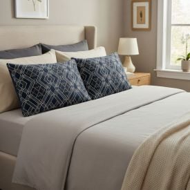 Fronha Avulsa Plush Estampada 50Cmx70cm Havan Casa - Taylor Azul
