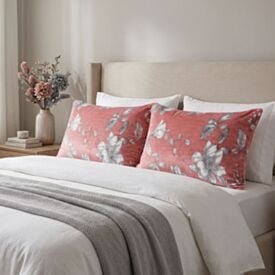 Fronha Avulsa Plush Estampada 50Cmx70cm Havan Casa - Livia Floral Rosa