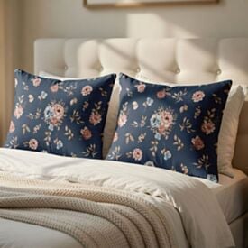 Fronha Avulsa Plush Estampada 50Cmx70cm Havan Casa - Gardine Azul