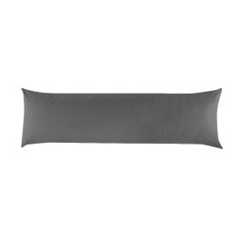 Fronha de Travesseiro Corporal 40Cm X 1,30M Buona Fortuna - Cinza Chumbo Liso