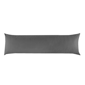 Fronha de Travesseiro Corporal 40Cm X 1,30M Buona Fortuna - Cinza Chumbo Liso