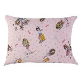 Fronha Infantil 100% Algodão Estampada Havan Kids - Friends In Paris 