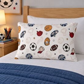 Fronha Infantil 100% Algodão Estampada Havan Kids - Esportes
