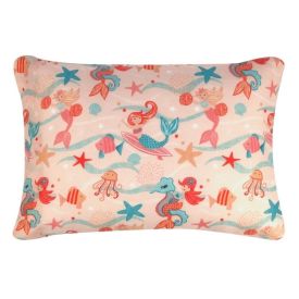 Fronha Avulsa Infantil Microfibra Havan Kids 1 Pç - Sereia Kids Salmão