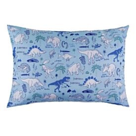 Fronha Avulsa Infantil Microfibra Havan Kids 1 Pç - Dino Happy Azul Claro