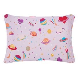 Fronha Avulsa Infantil Microfibra Havan Kids 1 Pç - Galaxy Girl Rosa