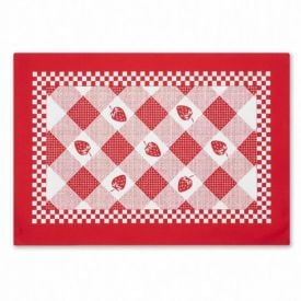 Fundo de Prato 45 X 31 cm Clean Athenas Döhler - Morango