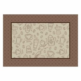 Fundo de Prato 45 X 31 cm Clean Athenas Döhler - Desenho Café