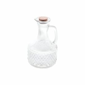 Galheteiro de Vidro com Tampa Rolha Lyor 380 ml - Transparente