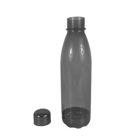Garrafa de Água com Tampa Cromada Havan Casa 600Ml - Cinza