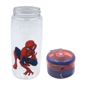 Garrafa de Água de Plástico Homem Aranha Marvel 600Ml -  Vermelho e Azul