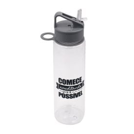 Garrafa De Água Estampada Havan Casa 700Ml - Cinza