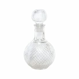 Garrafa De Licor Redonda Vidro Havan Casa 1 Litro - Transparente